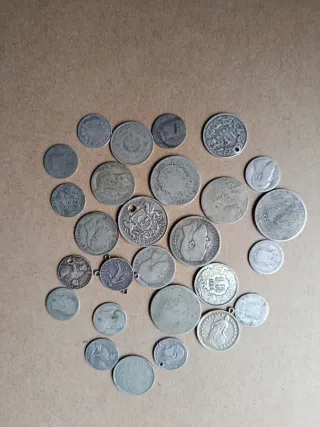 Lote 120g Plata Monedas Colección