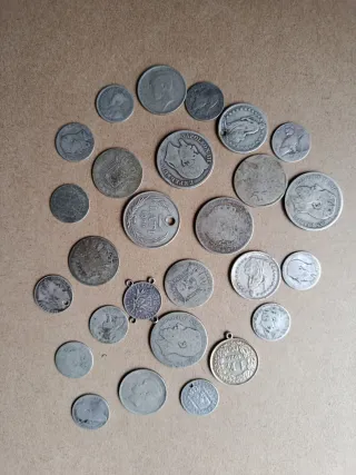 Lote 120g Plata Monedas Colección