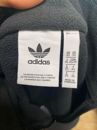 Forro polar Adidas Originals vintage negro