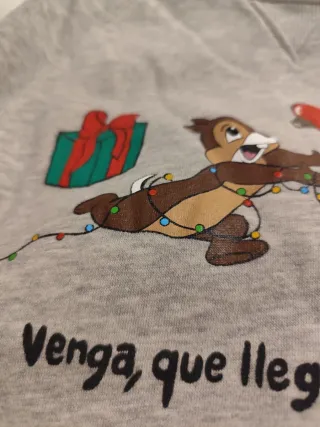 Sudadera Chip y Chop Navidad Pintada a Mano