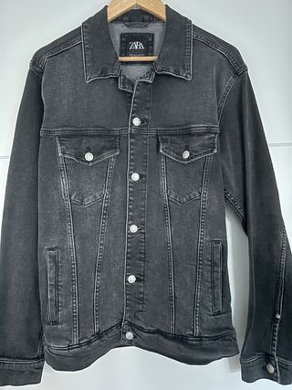 Chaqueta Zara Denim Gris Talla M