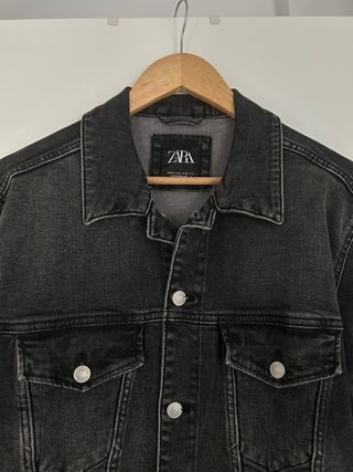 Chaqueta Zara Denim Gris Talla M