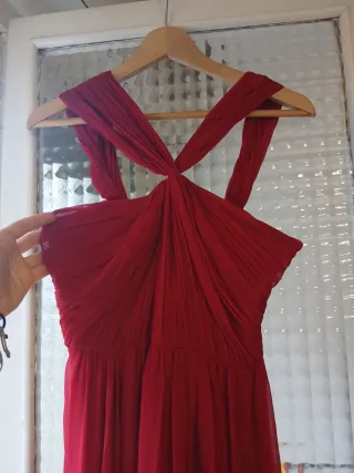 Vestido largo de fiesta rojo