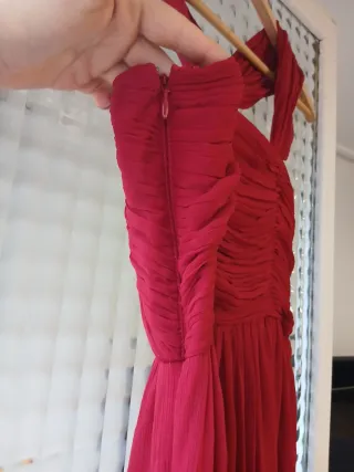 Vestido largo de fiesta rojo