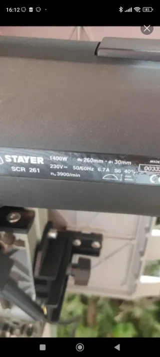 Ingletadora 1600w con mesa corredera