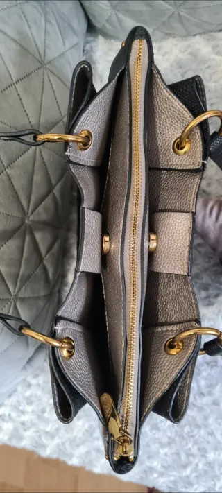 Bolso Parfois Negro y Plata Nuevo