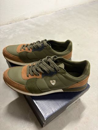 Zapatillas Álvaro Moreno Hombre Marrón/Verde
