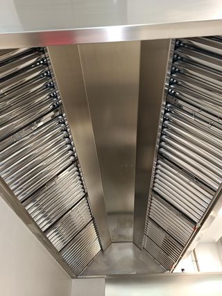 Campana extractora industrial acero inoxidable