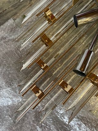 Lámpara Techo Cristal Murano Vintage Años 60