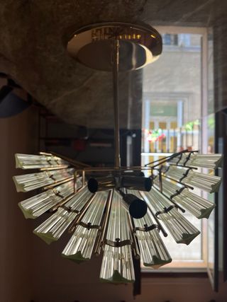 Lámpara Techo Cristal Murano Vintage Años 60