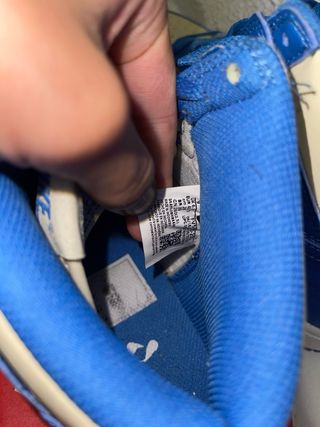 Zapatillas Nike Dunk High Beige y Azul