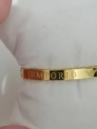 Pulsera Brazalete Acero Inoxidable Dorado