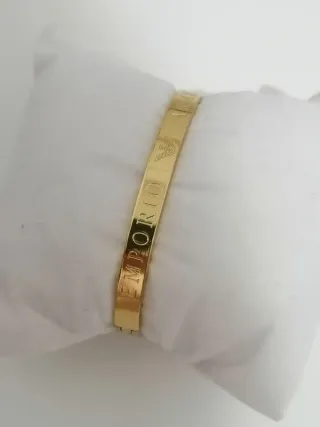 Pulsera Brazalete Acero Inoxidable Dorado