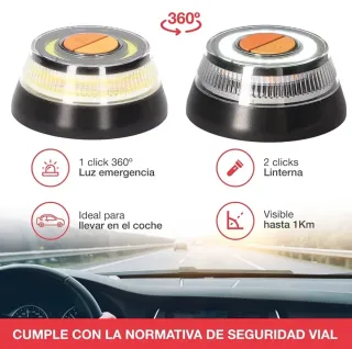 2 luces Luz V16 Homologada DGT Emergencia