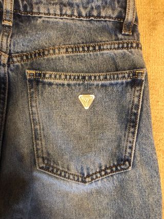 Jeans Guess vita alta tapered blu