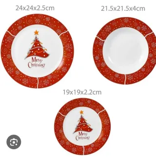 Piatti di porcellana natalizi