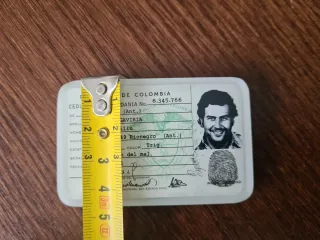Imán Nevera Cédula Identidad Pablo Escobar