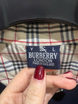Polo Burberry Blu 100% cotone