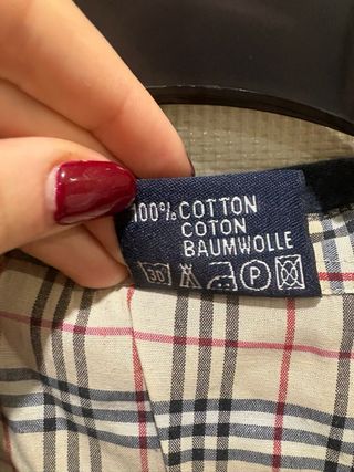 Polo Burberry Blu 100% cotone