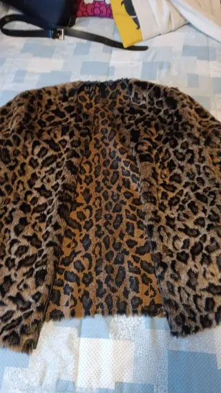 Abrigo Mango Animal Print, leopardo