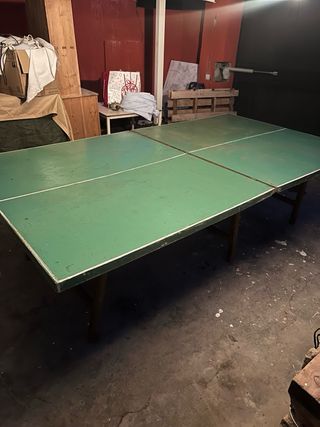 Mesa Ping Pong Vintage Sueca Madera Maciza