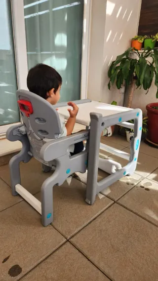 Trona convertible Baby Design gris