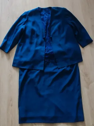 Traje ceremonia azul talla 7XL