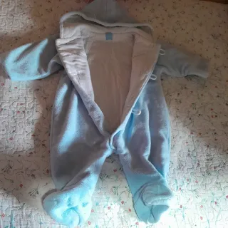 Buzo polar para bebé azul talla 9_12 cm