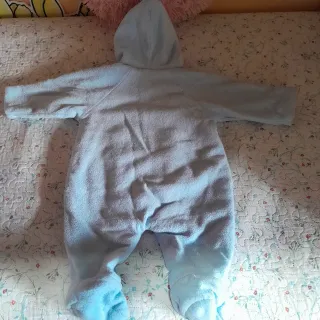 Buzo polar para bebé azul talla 9_12 cm