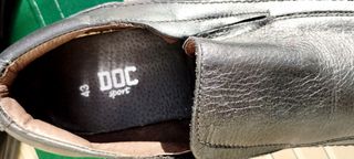 Mocasines de cuero natural color negro