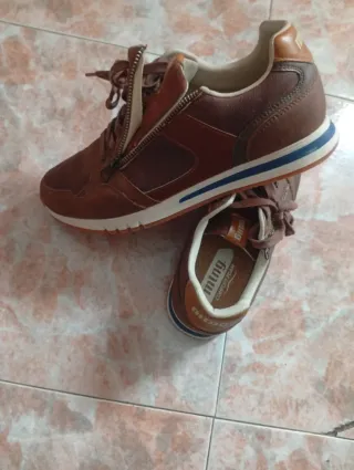 Zapatillas Mustang Marrones Hombre