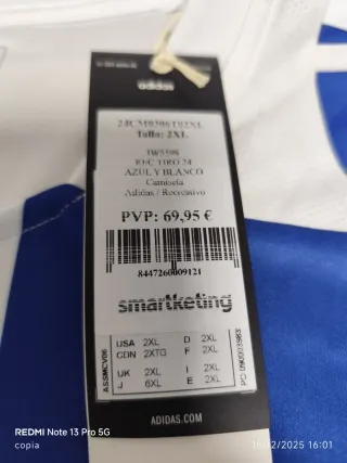 Camiseta Recreativo de Huelva Adidas XXL