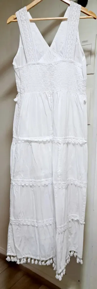 Vestido blanco largo de verano