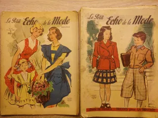 Lote de revistas antiguas de moda