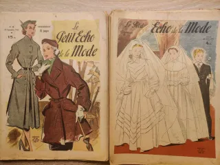 Lote de revistas antiguas de moda