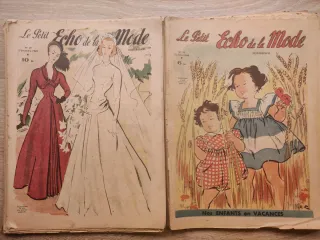 Lote de revistas antiguas de moda