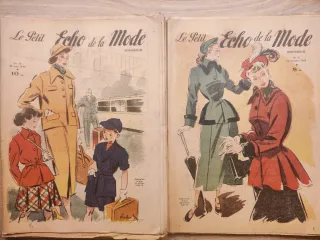 Lote de revistas antiguas de moda