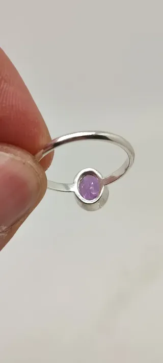 Anillo de Plata y Amatista.