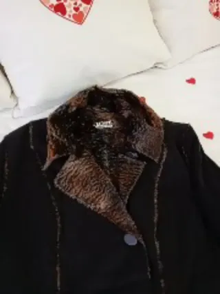 Abrigo Karl Lagerfeld Negro Talla M