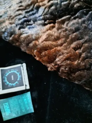 Abrigo Karl Lagerfeld Negro Talla M