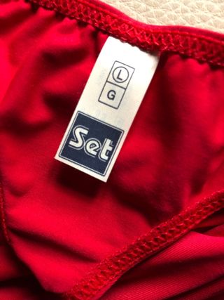Tanga Set Look Lycra Roja Hombre