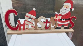 Decorazione Natale Babbo Natale Legno