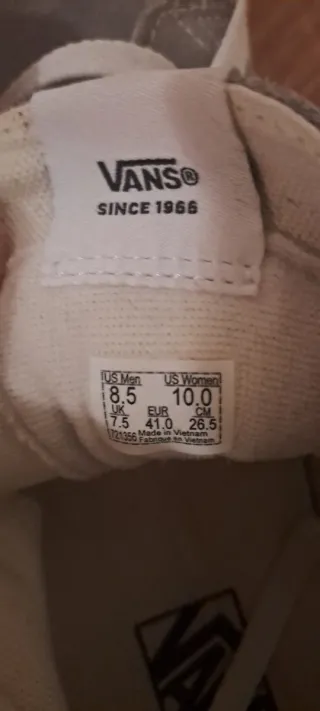 Vans SK8-Hi grises talla 41