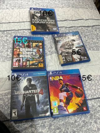 Juegos PS4: Call of Duty, GTA V, Watch Dogs, Uncha