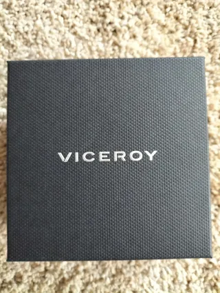 Pulsera Viceroy Hombre Negra y Plateada