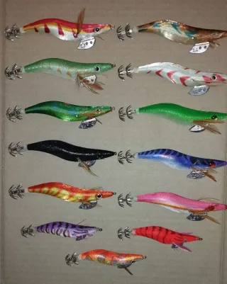 Jibioneras / Poteras de pesca / pajaritos.