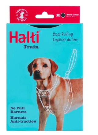 Arnés Halti Train Antitirones Talla M Negro