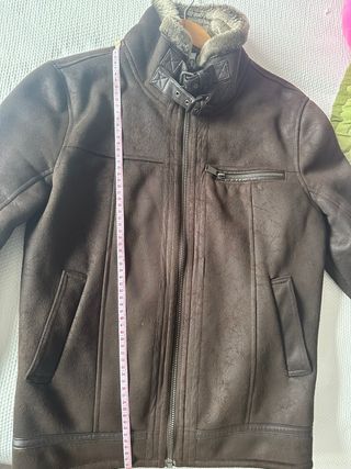 Cazadora de hombre marrón