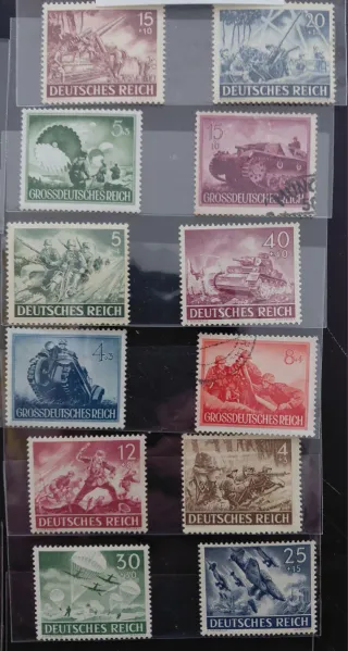 Francobolli Germania Nazista, Insegne, Monete/Bilancio