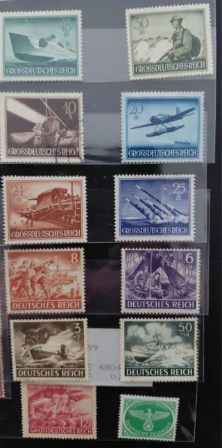 Francobolli Germania Nazista, Insegne, Monete/Bilancio